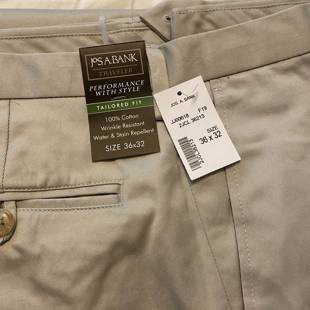 Jos a Bank Khaki Dress Pants